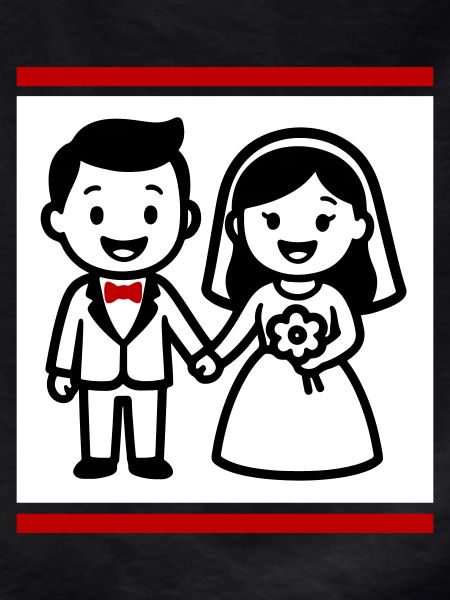 Married couple wedding