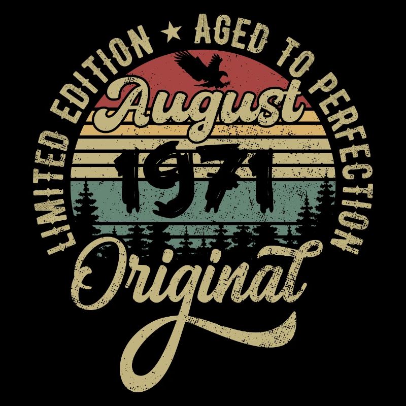 August 1971 Geburtstagsgeschenk August 1971 August