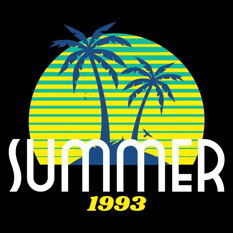 Tropical Palm Tree & Sunset Design
