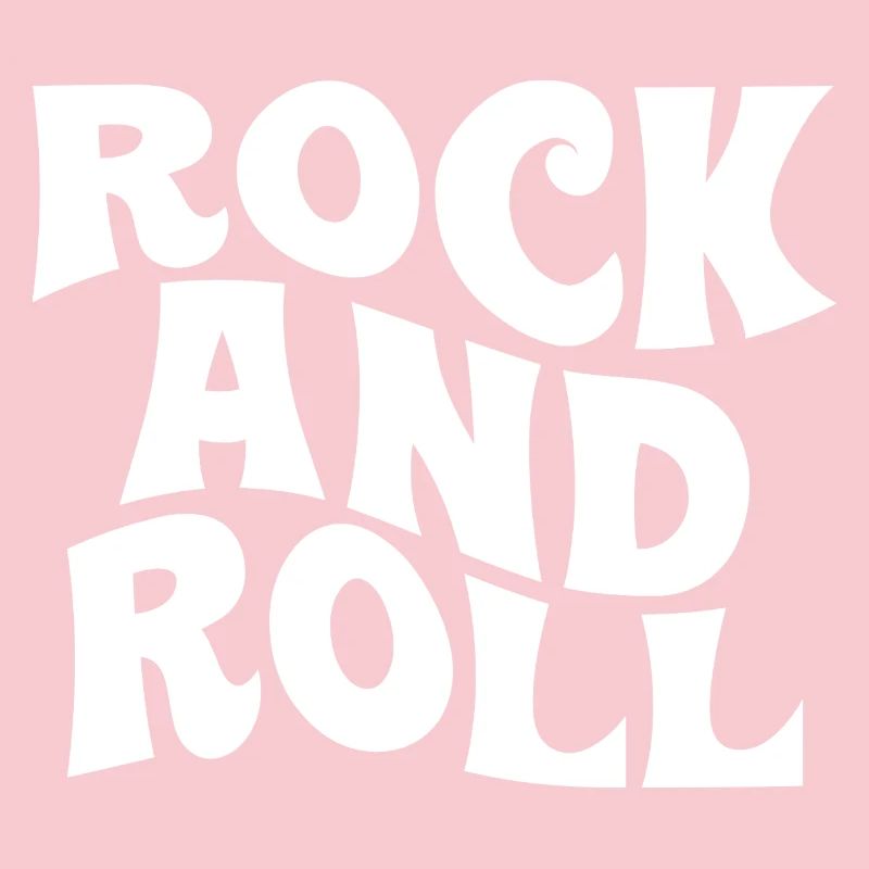 Conception typographique rock and roll audacieuse