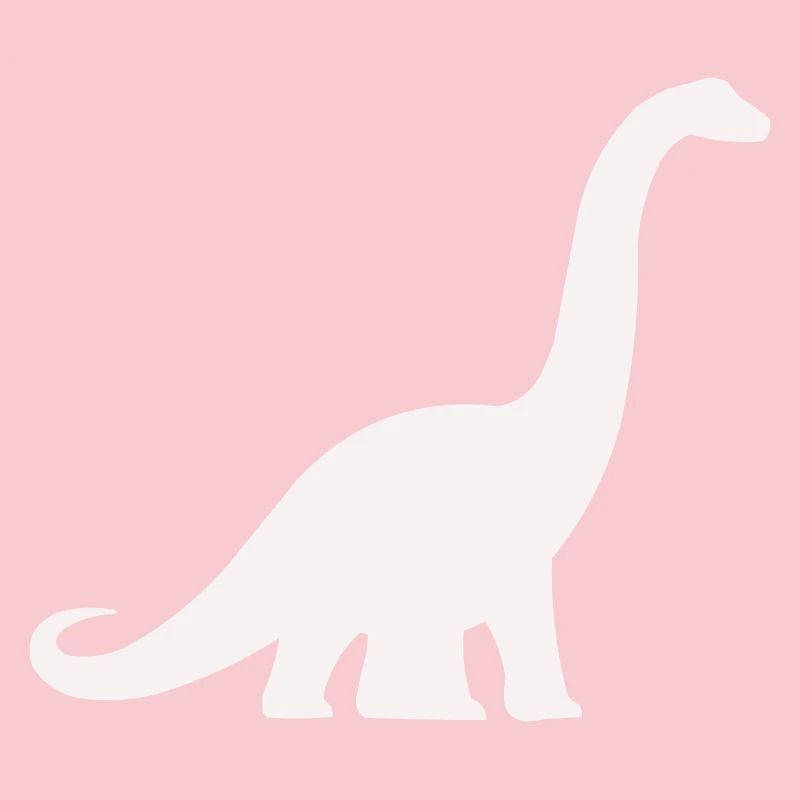 Silhouette de dinosaure à long cou