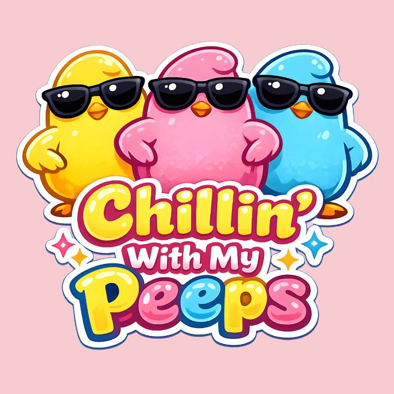 Relaxer avec mes gars Joyeuses Pâques Pâques Poussin