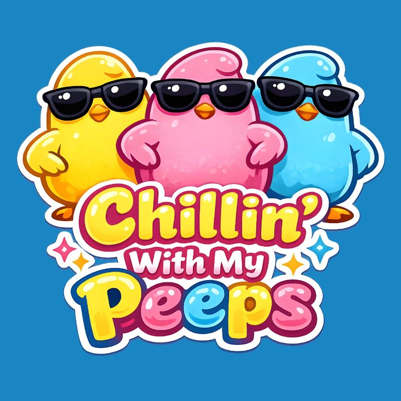 Chillin with my Peeps Happy Easter Easter Chick