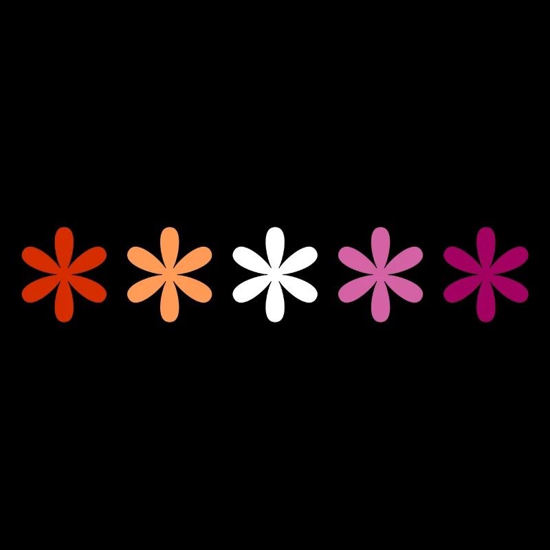 Subtle Lesbian Pride flowers