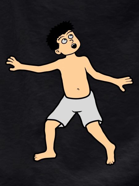Boy is afraid