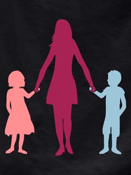 Mama 2 children
