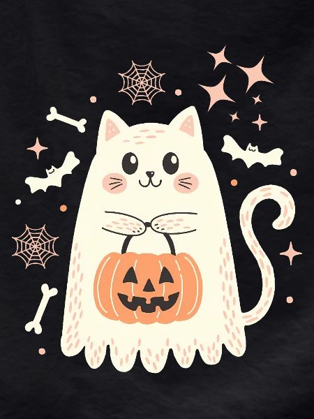 Halloween Ghost Cat