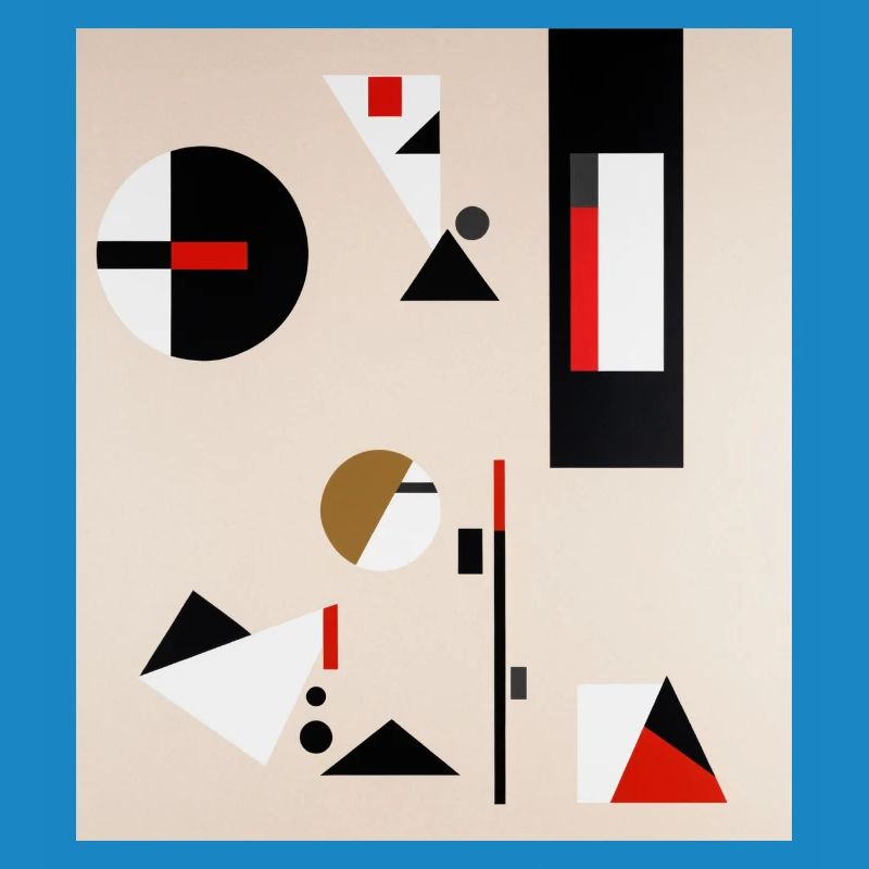 Abstract geometric composition
