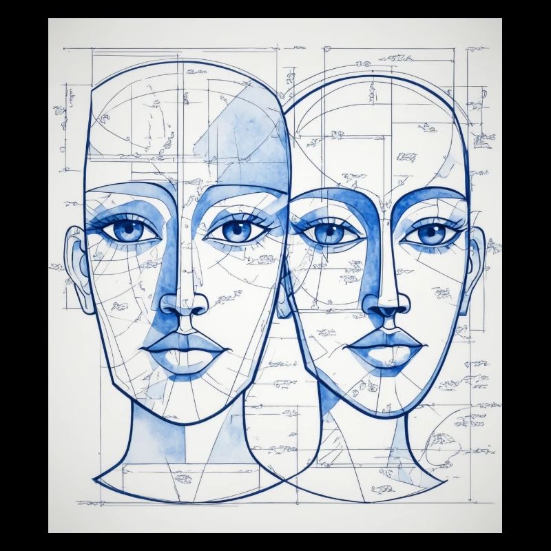 Technical sketch of the head