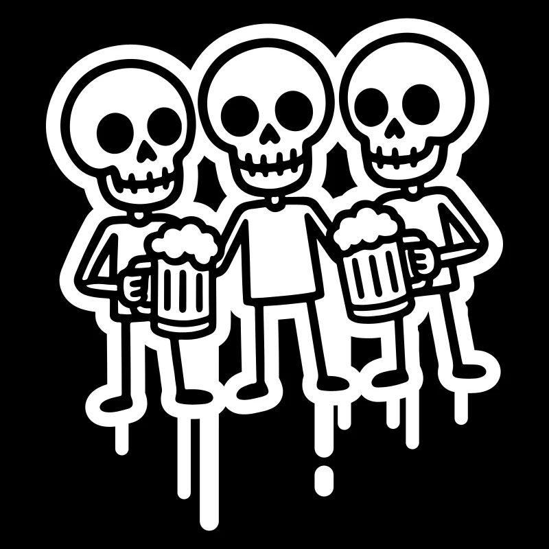 Party Crew Skeleton Beer
