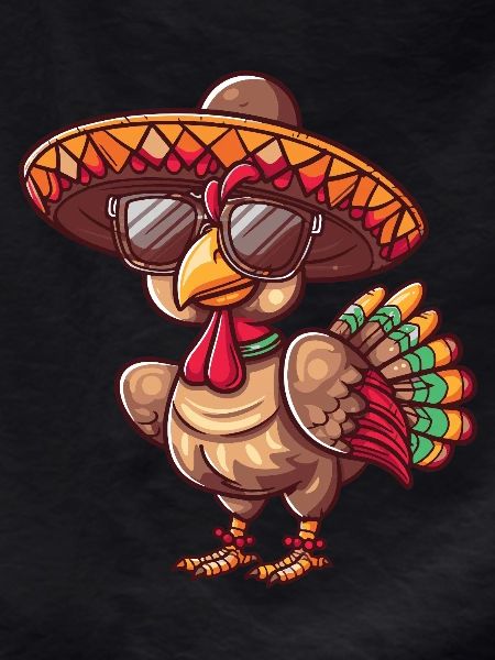Turkey Comic Funny Sombrero