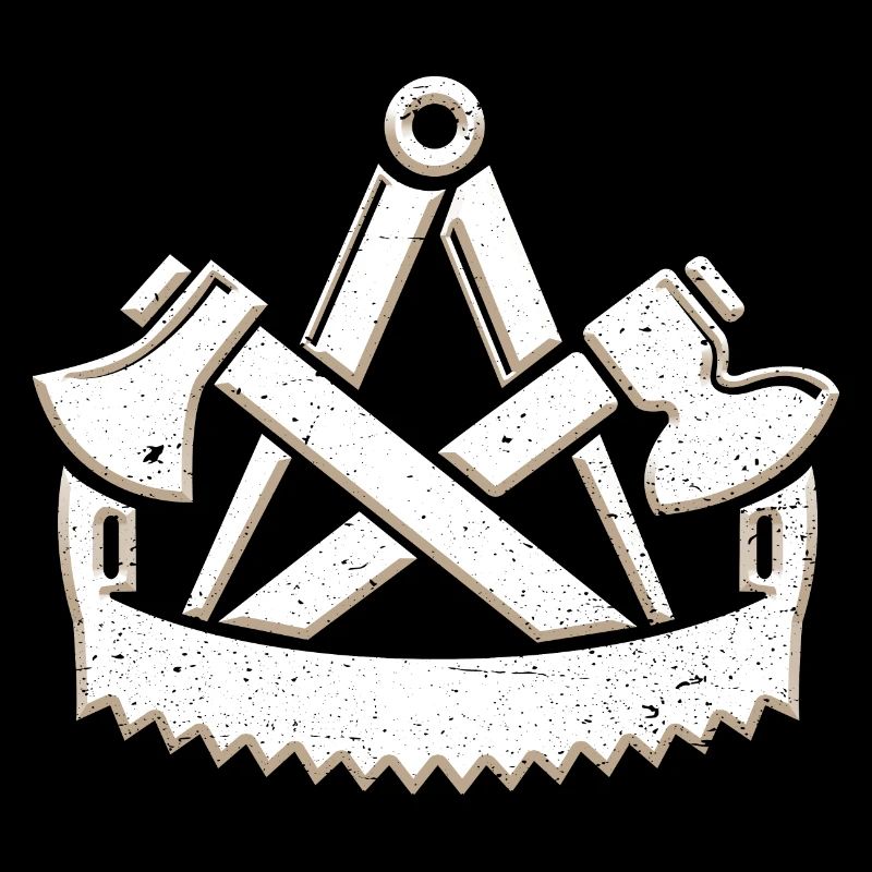 Cool charpentier guilde symbole 3D look grunge