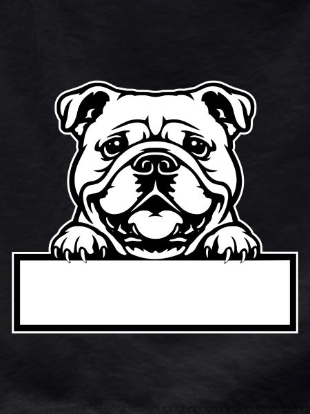 Bulldog Name Badge