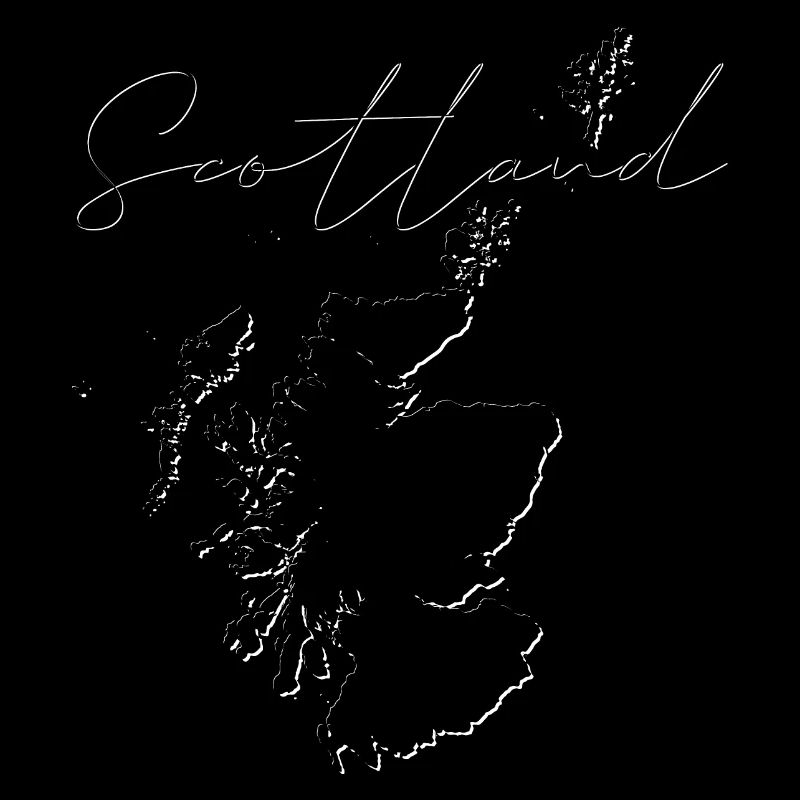 Scotland map as an outline EN