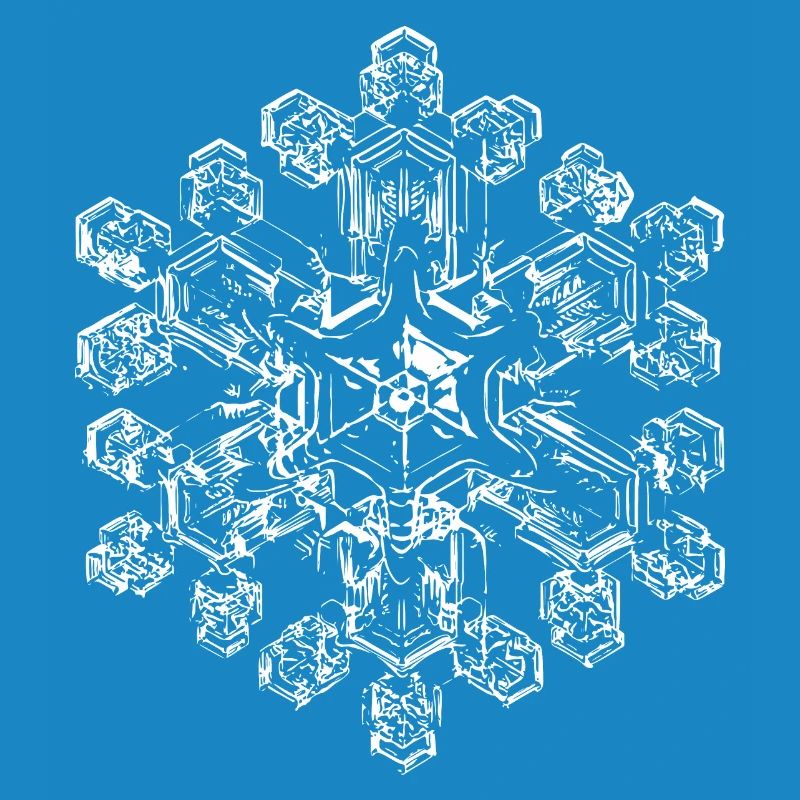 snowflake 9 white