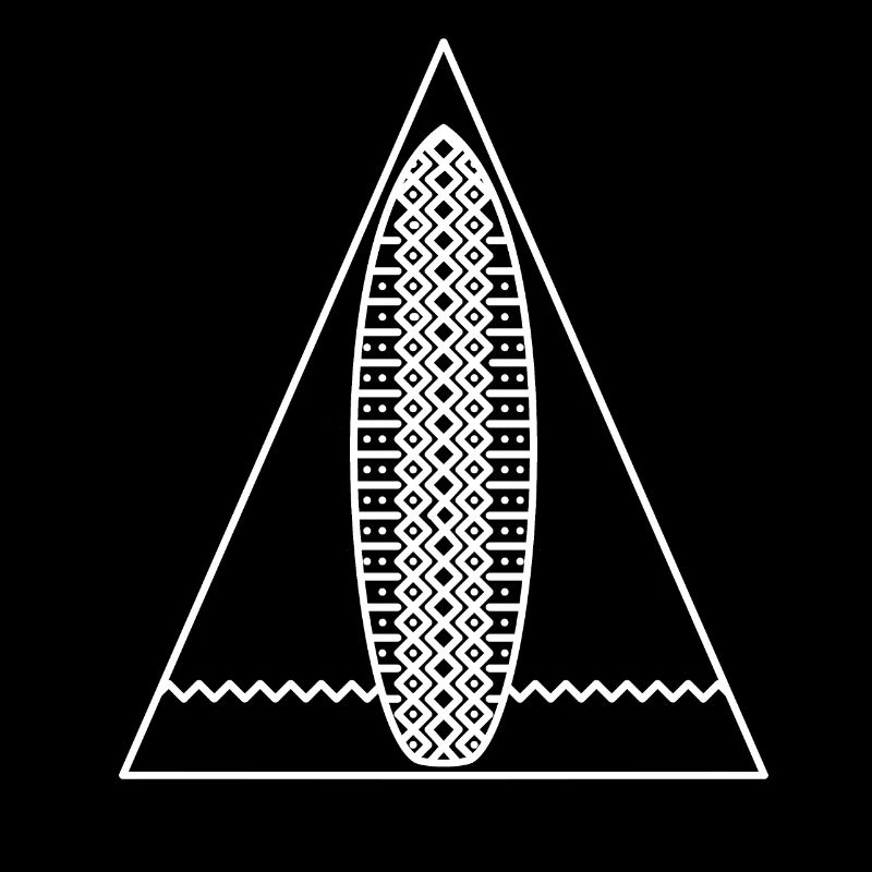 Surf Triangle (Monochrome White)