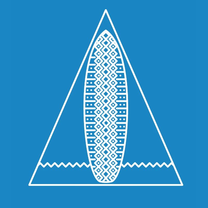Surf Triangle (monochrome blanc)