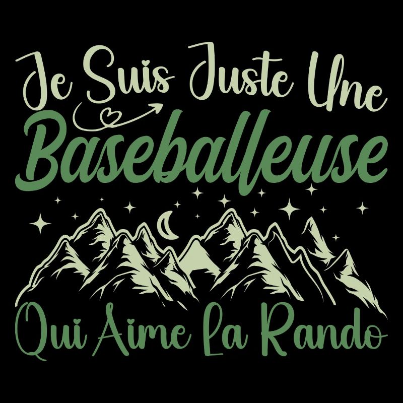 Baseballeuse aventurier passionnée de Randonnée