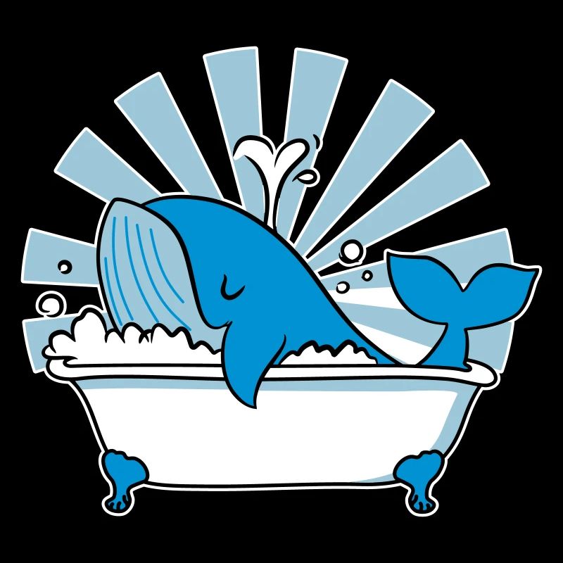Baleine dans la baignoire – Funny Ocean Design