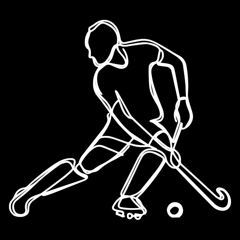 Field Hockey Drawing