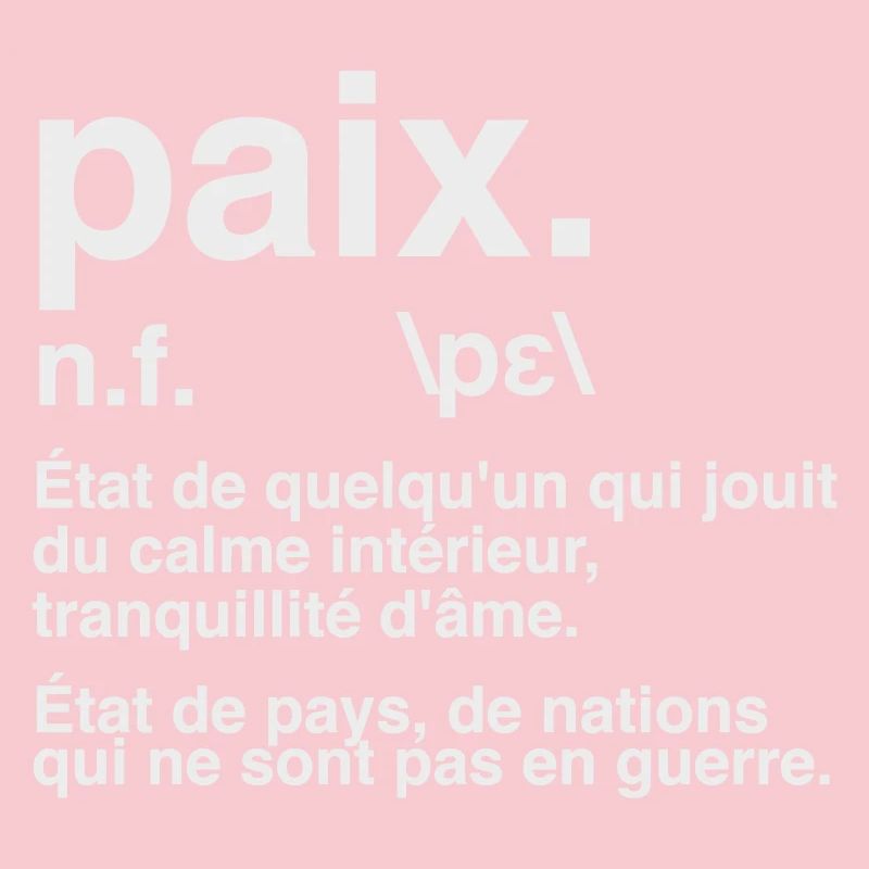 Friedensdefinitions-Wörterbuchstil