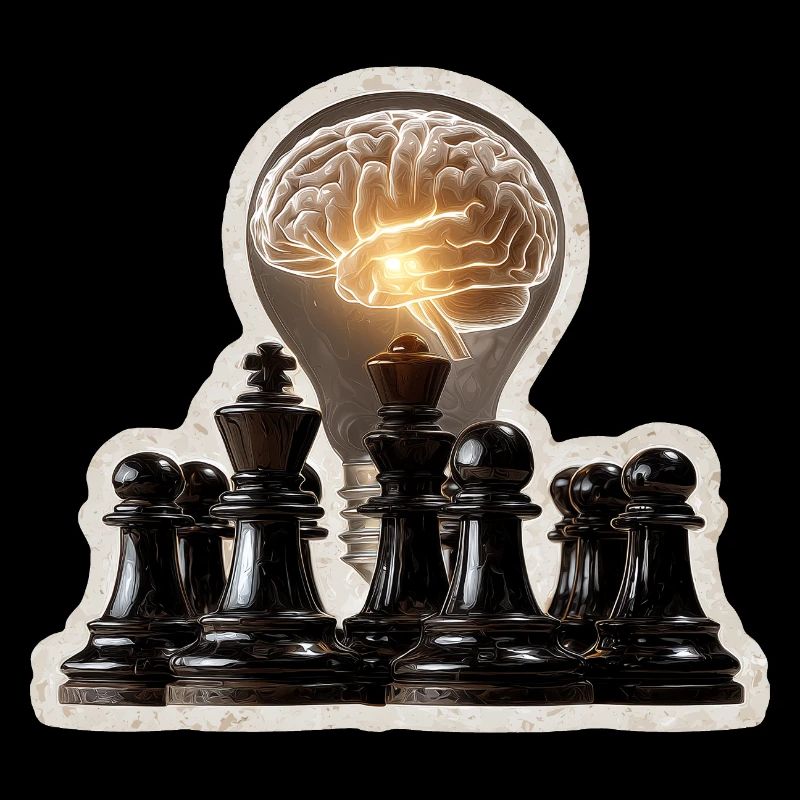 Un drôle d’échecs disant que mon cerveau joue aux échecs