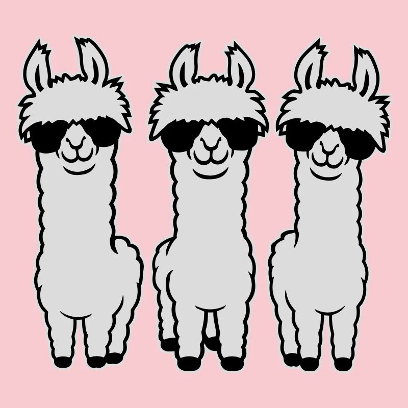 Three Cool Llamas Series Sunglasses Funny Animal