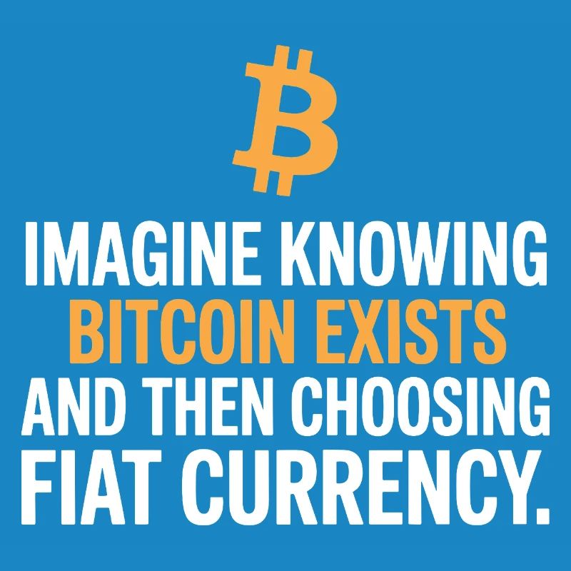 Bitcoin Imagine Knowing Bitcoin Exists Krypto BTC