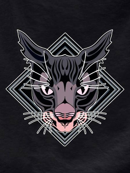 Stylized Panther Head Design