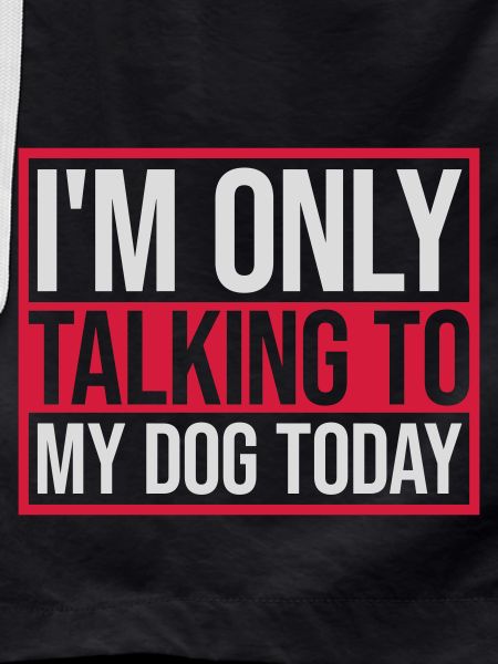 only talking to dog