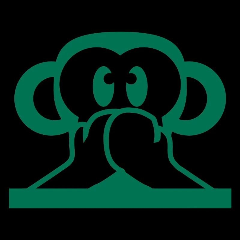 3 Wise Monkeys Speak Nothing Talk Keeps Mouth Shut