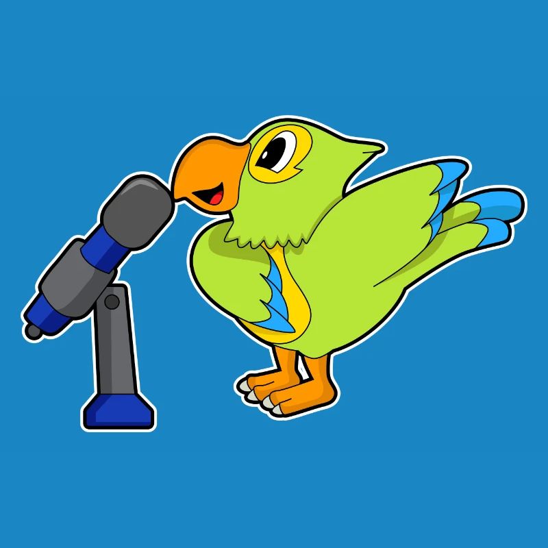 Parrot Singer Microphone Chant
