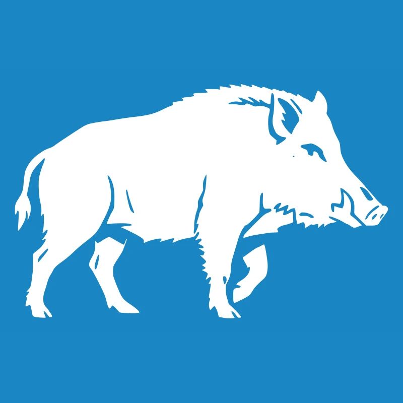 Wild Boar Silhouette Shadow Clean Vector