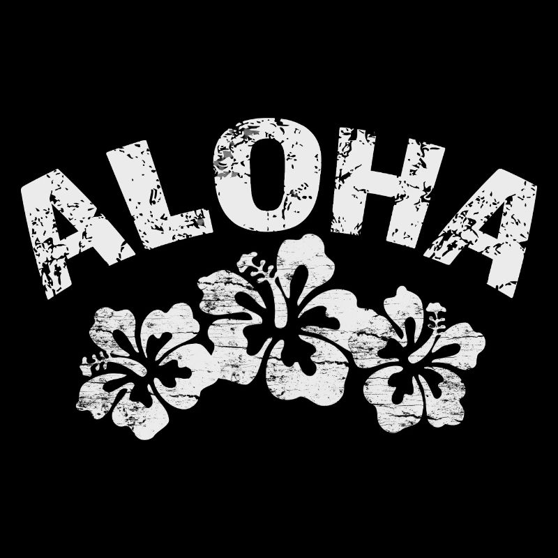 Imprimé vintage d’hibiscus Aloha