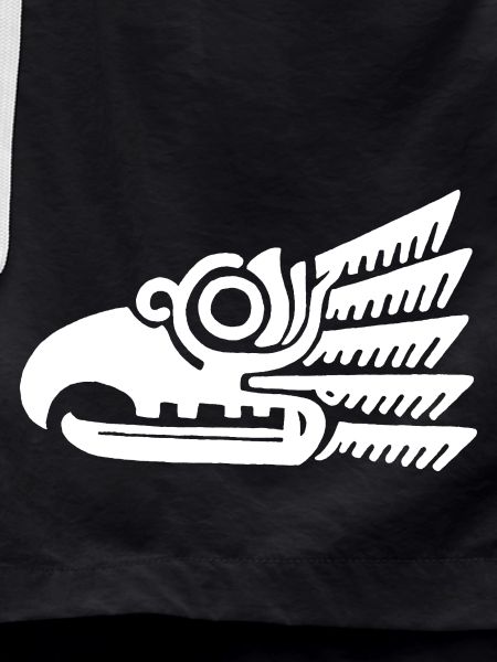 White tribal bird head