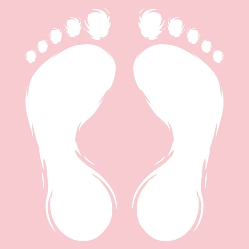 Empreinte empreinte conception blanc