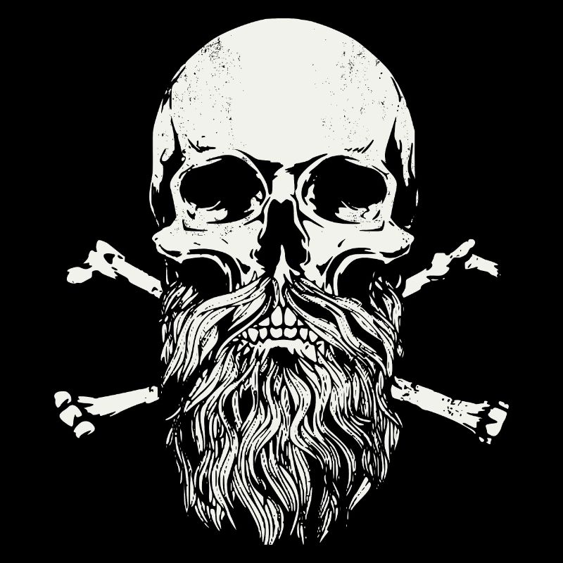 Bärtiger Schädel - Skull