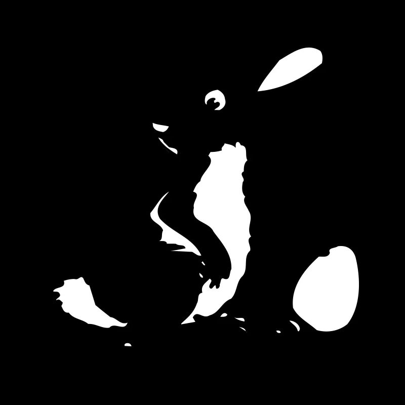 Lapin avec oeuf dans un cadre | Vectoriel