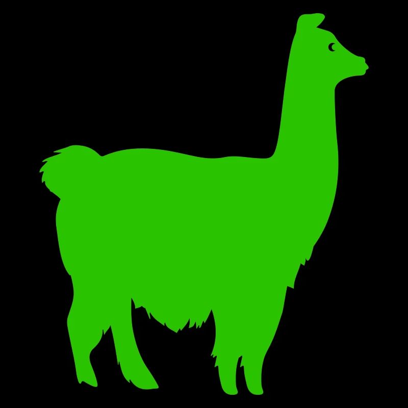 Silhouette de lama