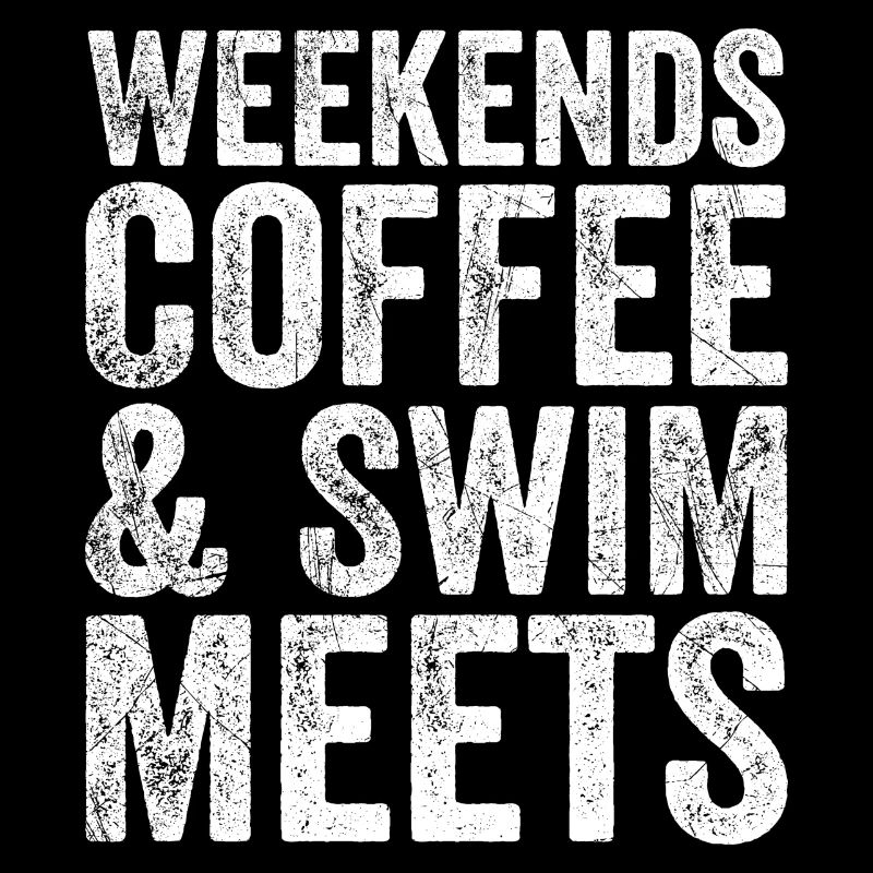 Wochenenden Kaffee Und Schwimmen trifft sich - Coffee Lover