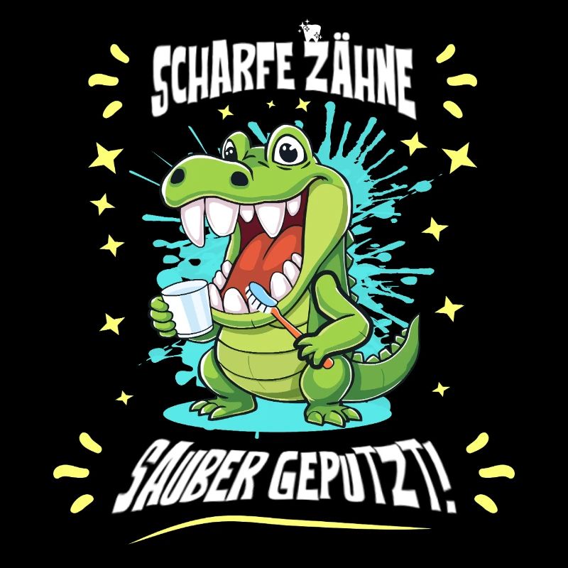 Hygiène dentaire crocodile