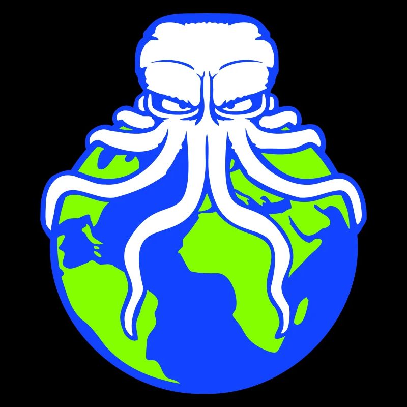 Octopus Attacks Earth Giant Alien Monster Cool