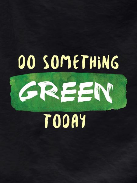 Do Something Green Today white
