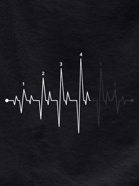 Pulse Wave Heartbeat Graphic