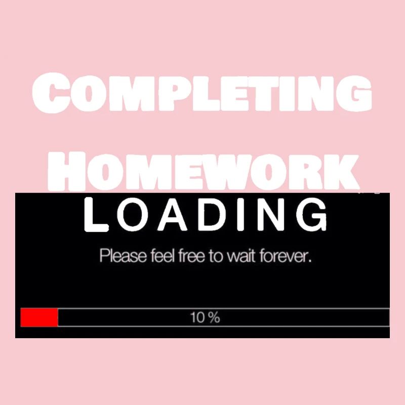 Scrolling Loading Bar University Funny Print