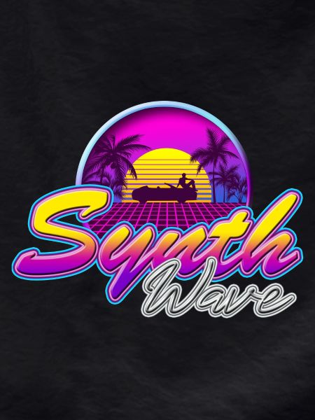 Synth-Wave Music Neon-Vibe Electrowave sunset