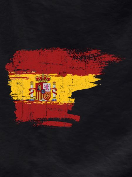 Spain Flag Brushstroke Crest