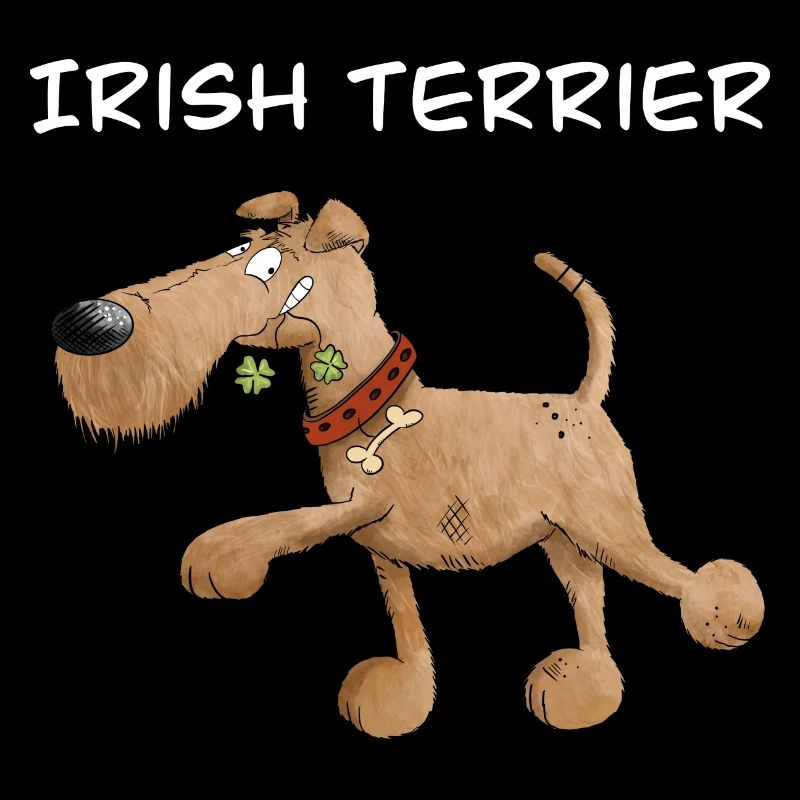 Drolliger Irish Terrier Hund I Hunderasse