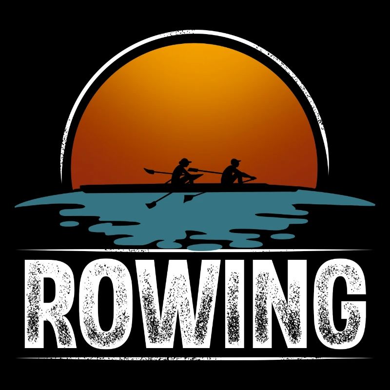 Rowing Rower Rowing Boat Vintage
