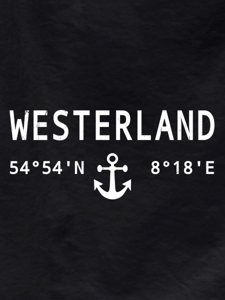 Westerland-Design mit Kompass und Anker